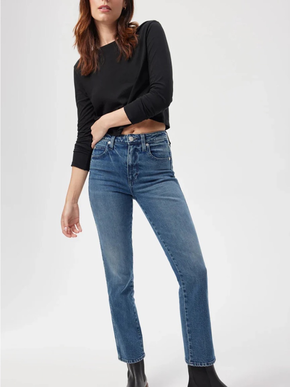 AMO Chloe Crop Denim